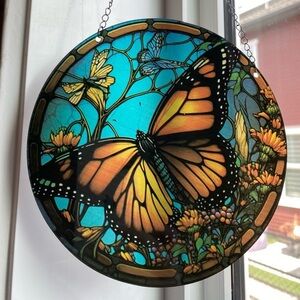 🟣2 for $25🟣 monarch butterfly window wall hanging decor, suncatcher